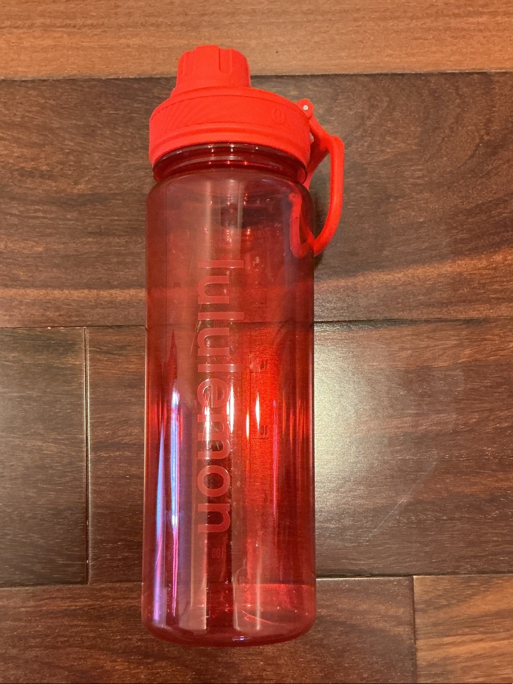 lululemon Red Translucent Sport Bottle